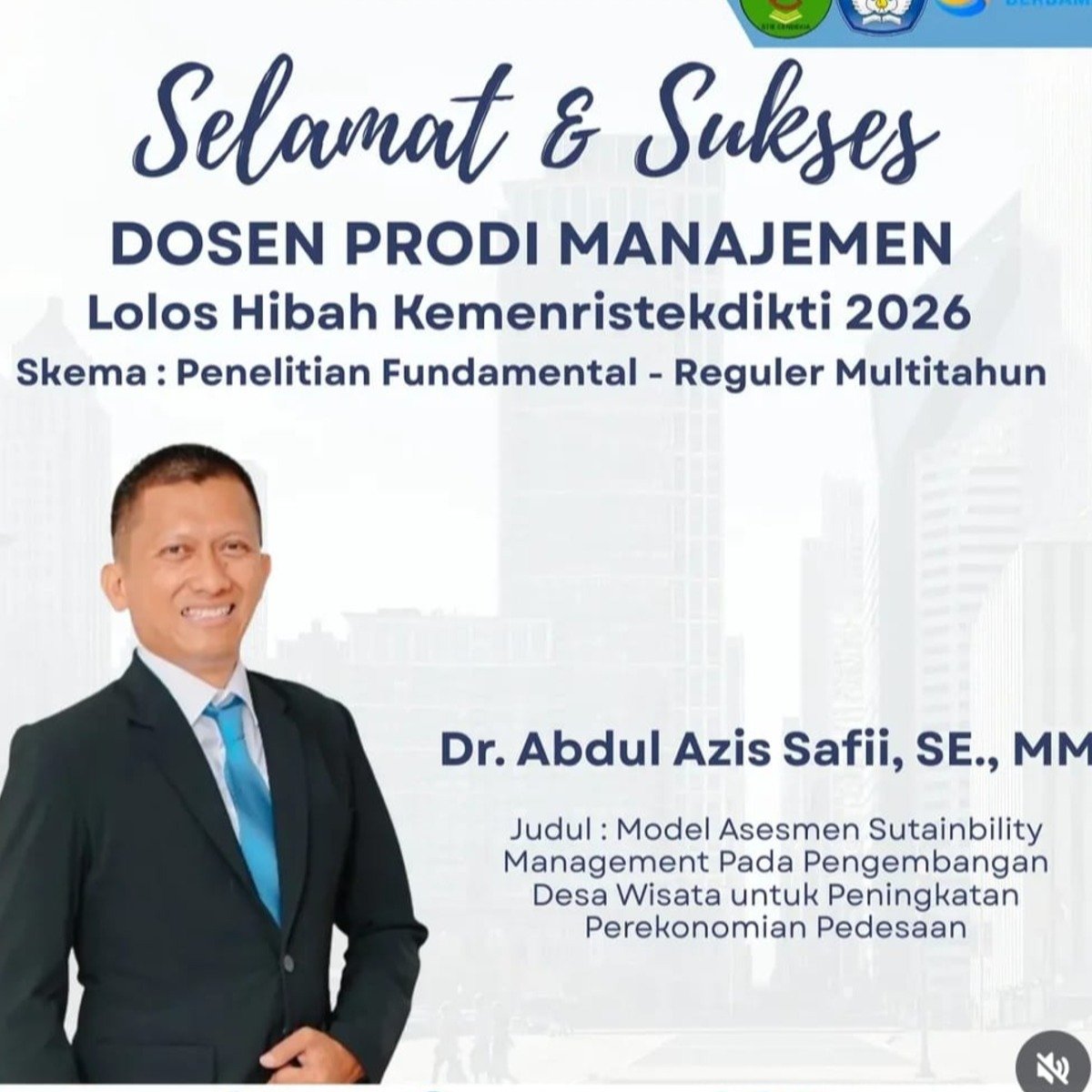 Dosen Manajemen STIE Cendekia Bojonegoro Raih Hibah Penelitian Fundamental Reguler Multitahun Kemendiktisaintek 2026