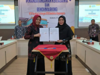 PENANDATANGAN KERJASAMA DAN BENCHMARKING STIE CENDEKIA DAN UNIVERSITAS TUNAS PEMBANGUNAN (UTP) SURAKARTA