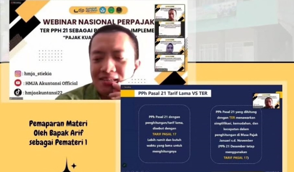 Webinar Nasional Perpajakan Sukses Digelar Secara Online