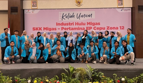 Pertamina EP Cepu Zona 12 Gelar Kuliah Umum Industri Hulu Migas, Mahasiswa STIEKIA Bojonegoro Ikut Berpartisipasi